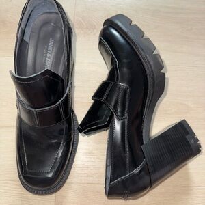 Janet and Jane black womens loafers